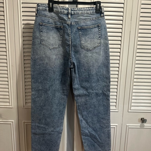 Windsor High Rise Distressed Blue Jeans - Picture 3 of 5